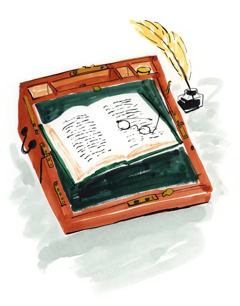 "Stanze tutte per loro. Dove scrivono i grandi scrittori", di Alex Johnson, illustrazioni di James Oses (L'Ippocampo)