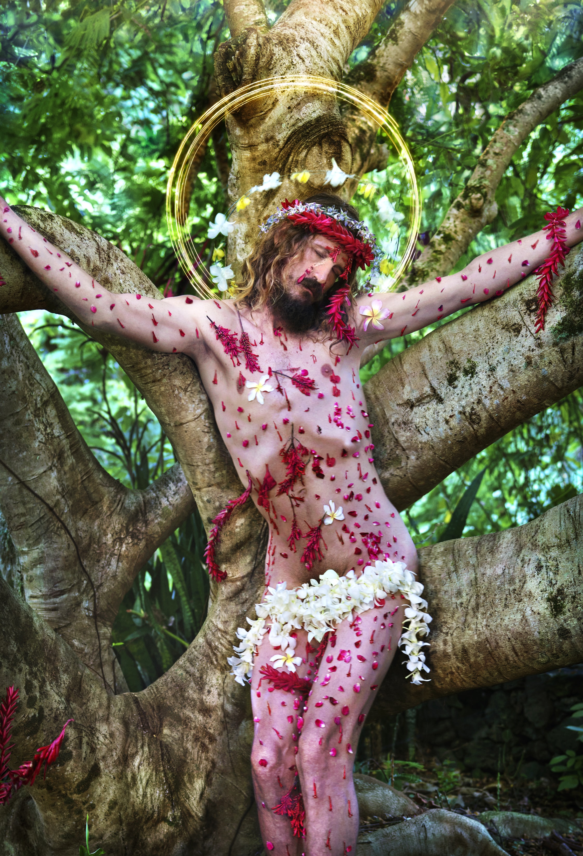 David LaChapelle, The Crucifixion, Hawaii, 2021 ©David LaChapelle