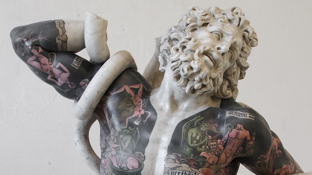 nike di samotracia tatuaggio