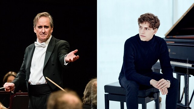 James Conlon sul podio dell'Orchestra Rai. Con lui il pianista Jan Lisiecki
