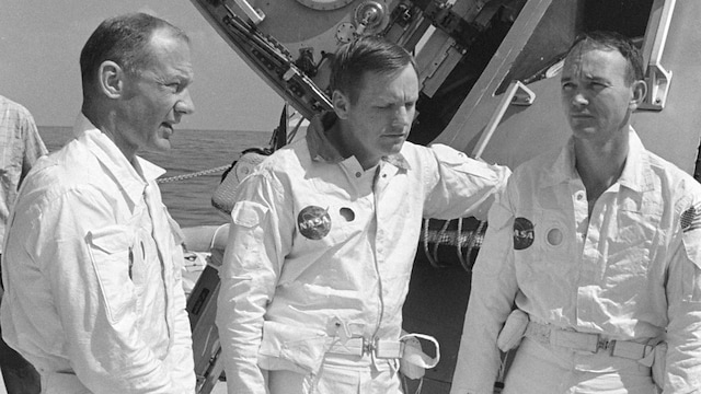 Zavoli porta alla Rai gli astronauti dell'Apollo 11