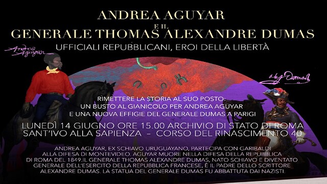 Andrea Aguyar e il Generale Thomas Alexandre Dumas
