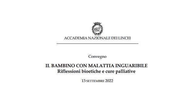 Il bambino con malattia inguaribile