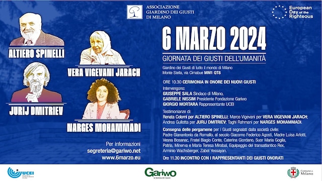 La Giornata dei Giusti 2024