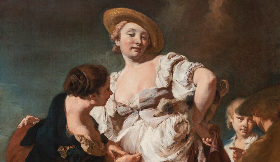 Recenti restauri. L'indovina di Giambattista Piazzetta