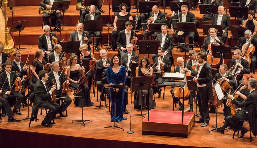Krassimira Stoyanova e Juraj Valčuha con l'Orchestra Rai 