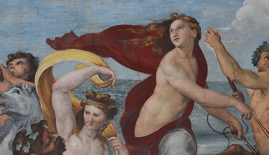 Raffaello in Villa Farnesina: Galatea e Psiche