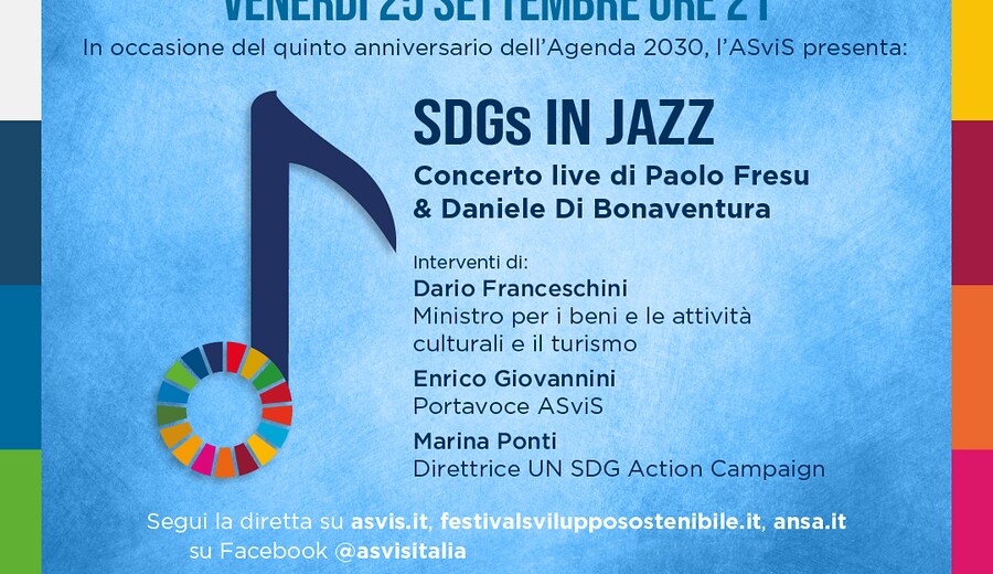 SDGs IN JAZZ. Concerto live con Paolo Fresu e Daniele Di Bonaventura