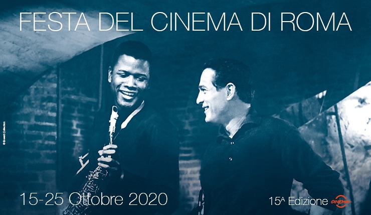 Sidney Poitier e Paul Newman nel manifesto ufficiale della 15esima edizione della Festa del Cinema di Roma.