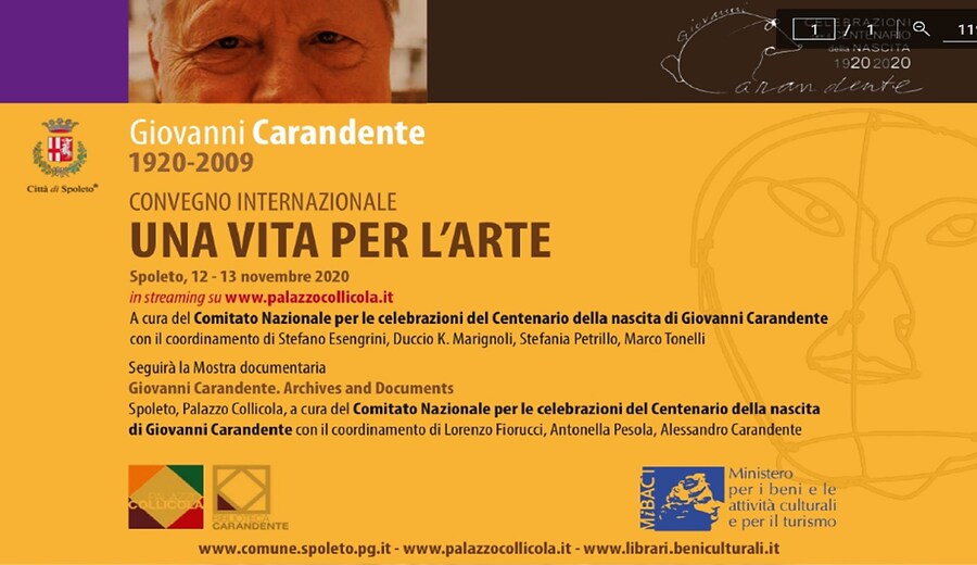 Giovanni Carandente, una vita per l'arte