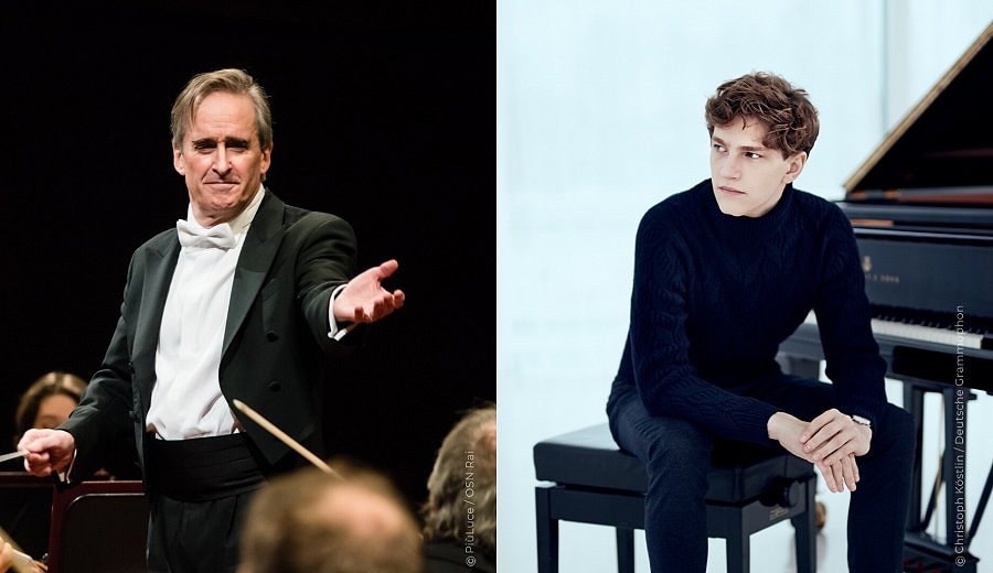 James Conlon sul podio dell'Orchestra Rai. Con lui il pianista Jan Lisiecki
