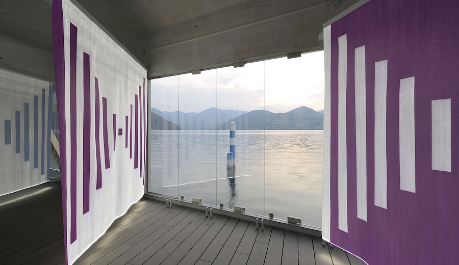 Daniel Buren al Lago d'Iseo