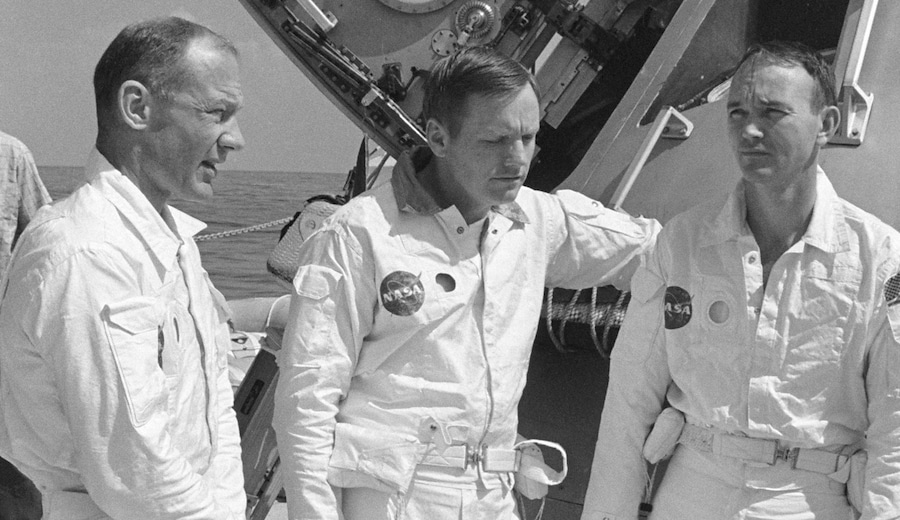 Zavoli porta alla Rai gli astronauti dell'Apollo 11