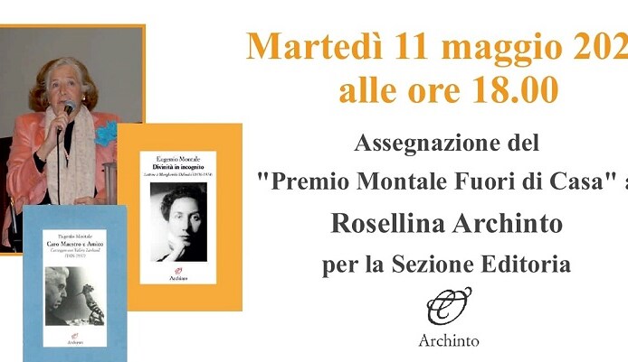 A Rosellina Archinto il Premio Montale fuori di casa