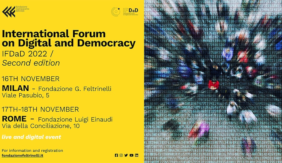 Fondazione Feltrinelli: "International Forum on Digital and Democracy"