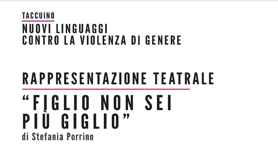 Rappresentazione teatrale "Figlio non sei più giglio"