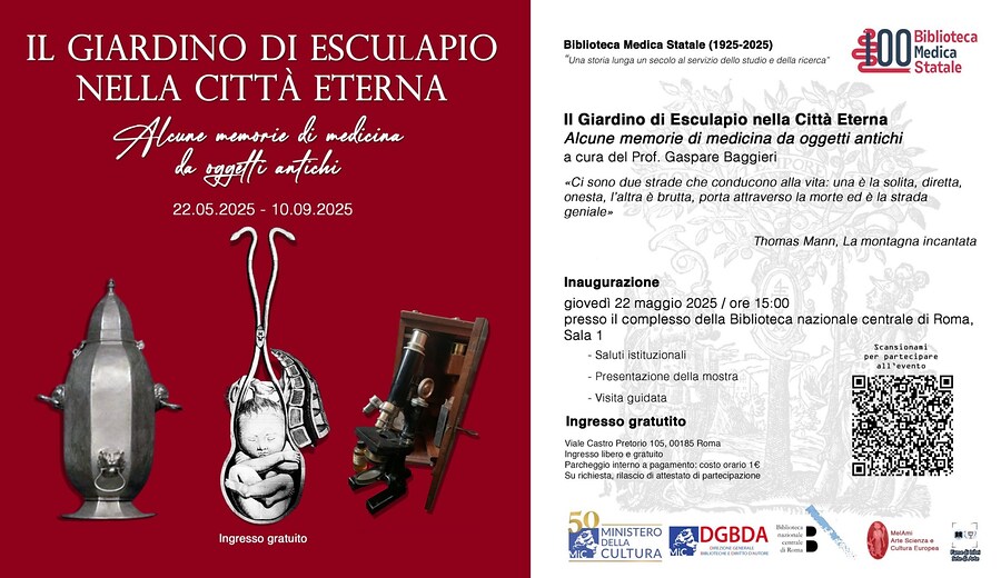 Il giardino di Esculapio: Alcune memorie di medicina da oggetti antichi