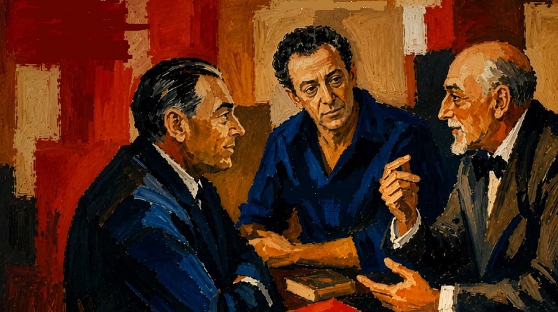 Corrado Alvaro, Luigi Pirandello, Renato Guttuso