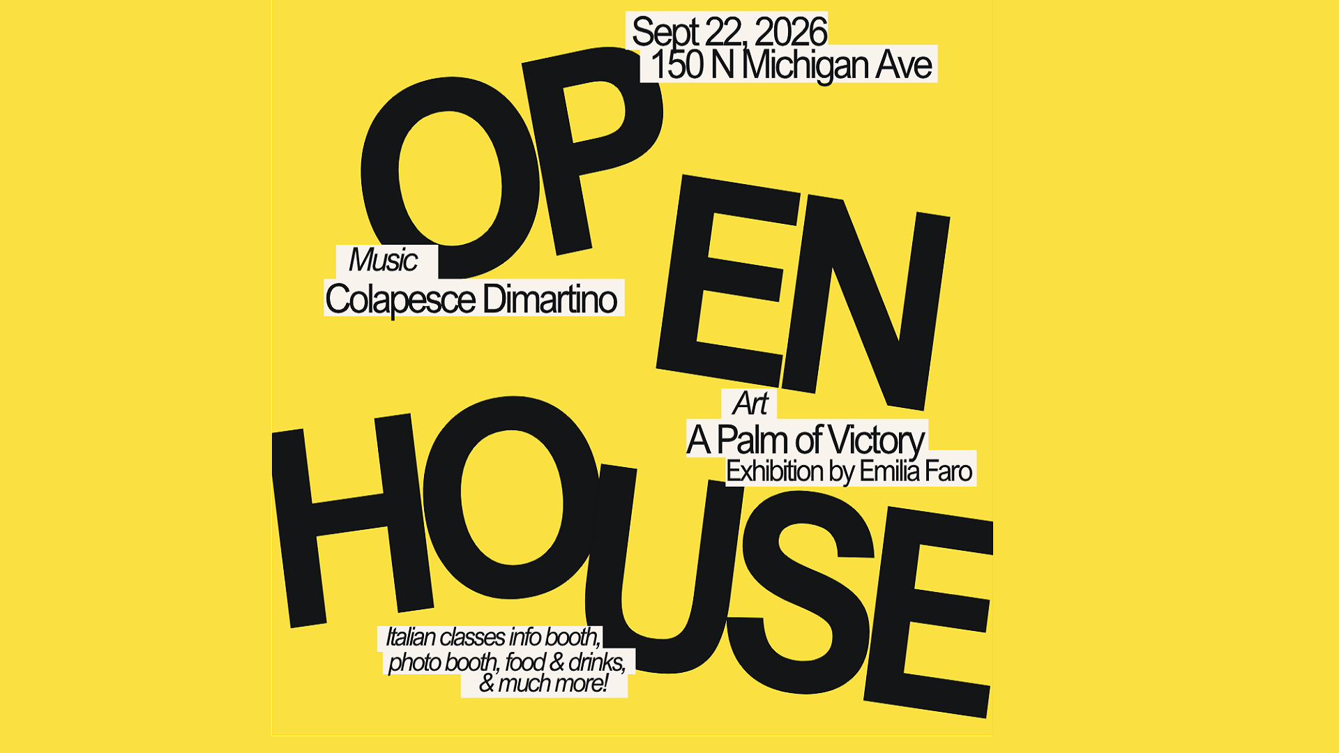 Open House 2026 / Inaugurazione Istituto Italiano di Cultura