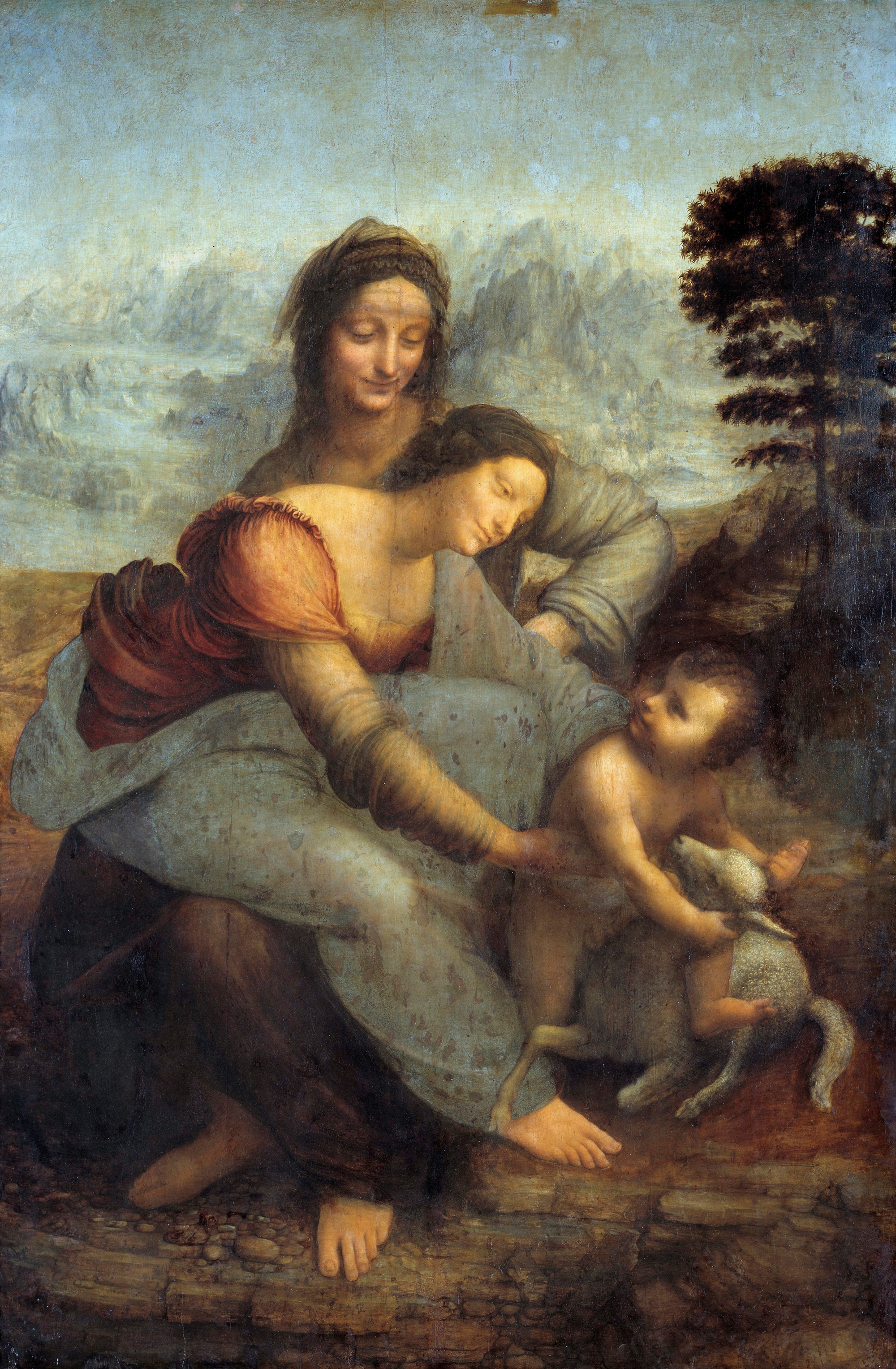 "Sant'Anna, la Vergine e il Bambino con l'agnellino" è un dipinto a olio su tavola (168x130 cm) di Leonardo da Vinci, databile al 1510-1513 circa e conservato nel Museo del Louvre di Parigi.