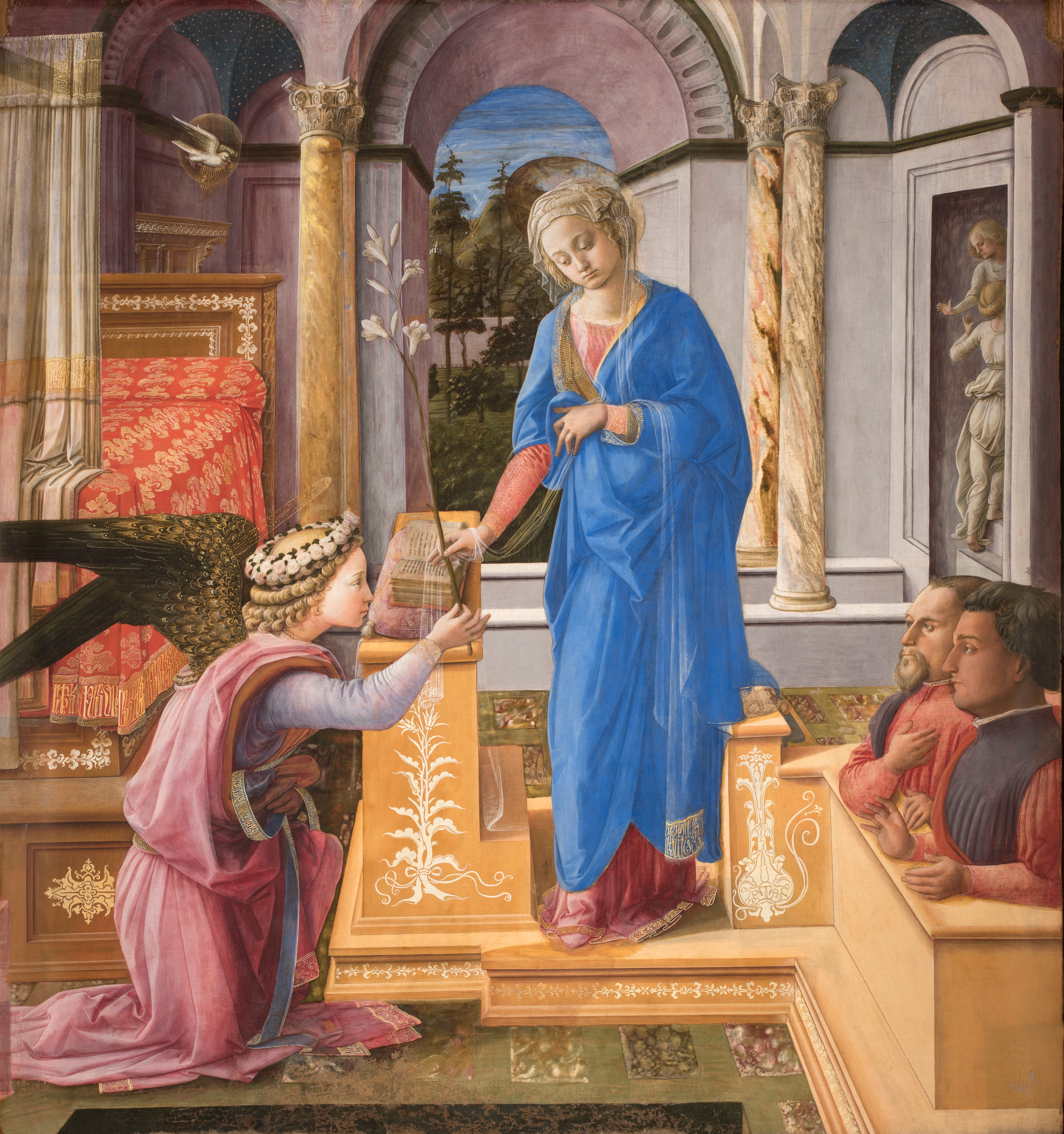 Filippo Lippi (Firenze 1406 ca. – Spoleto 1469) Annunciazione, 1435 olio su tavola, cm 155 x 144 Gallerie Nazionali di Arte Antica 