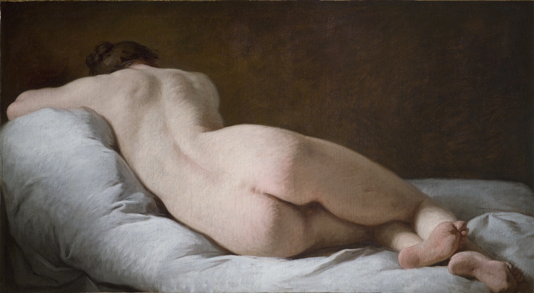 Pierre Subleyras (Saint Gilles du Gard 1699 - Roma 1749) Nudo femminile di schiena olio su tela, 74x136 Gallerie Nazionali di Arte Antica 