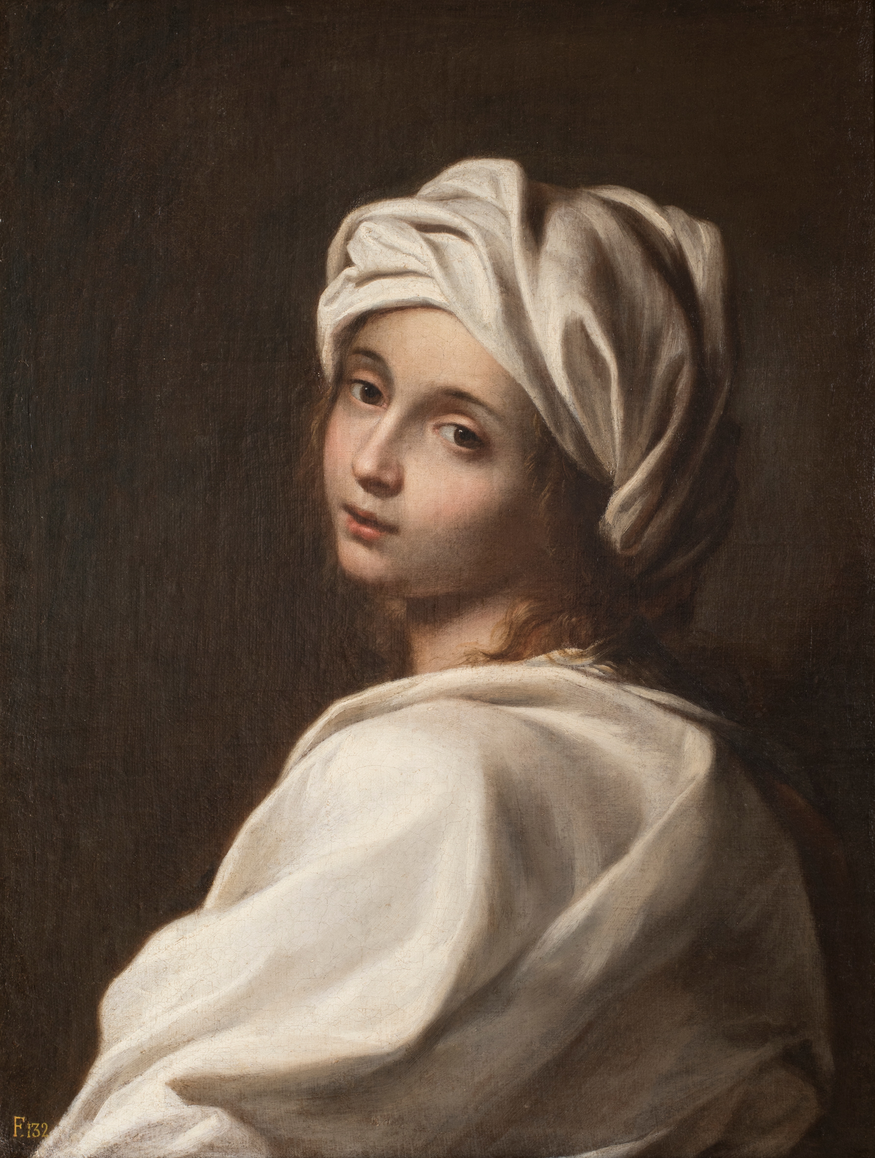 Guido Reni, attr. (Bologna 1575 - 1642) Beatrice Cenci olio su tela, cm 64,5 x 48 Gallerie Nazionali di Arte Antica