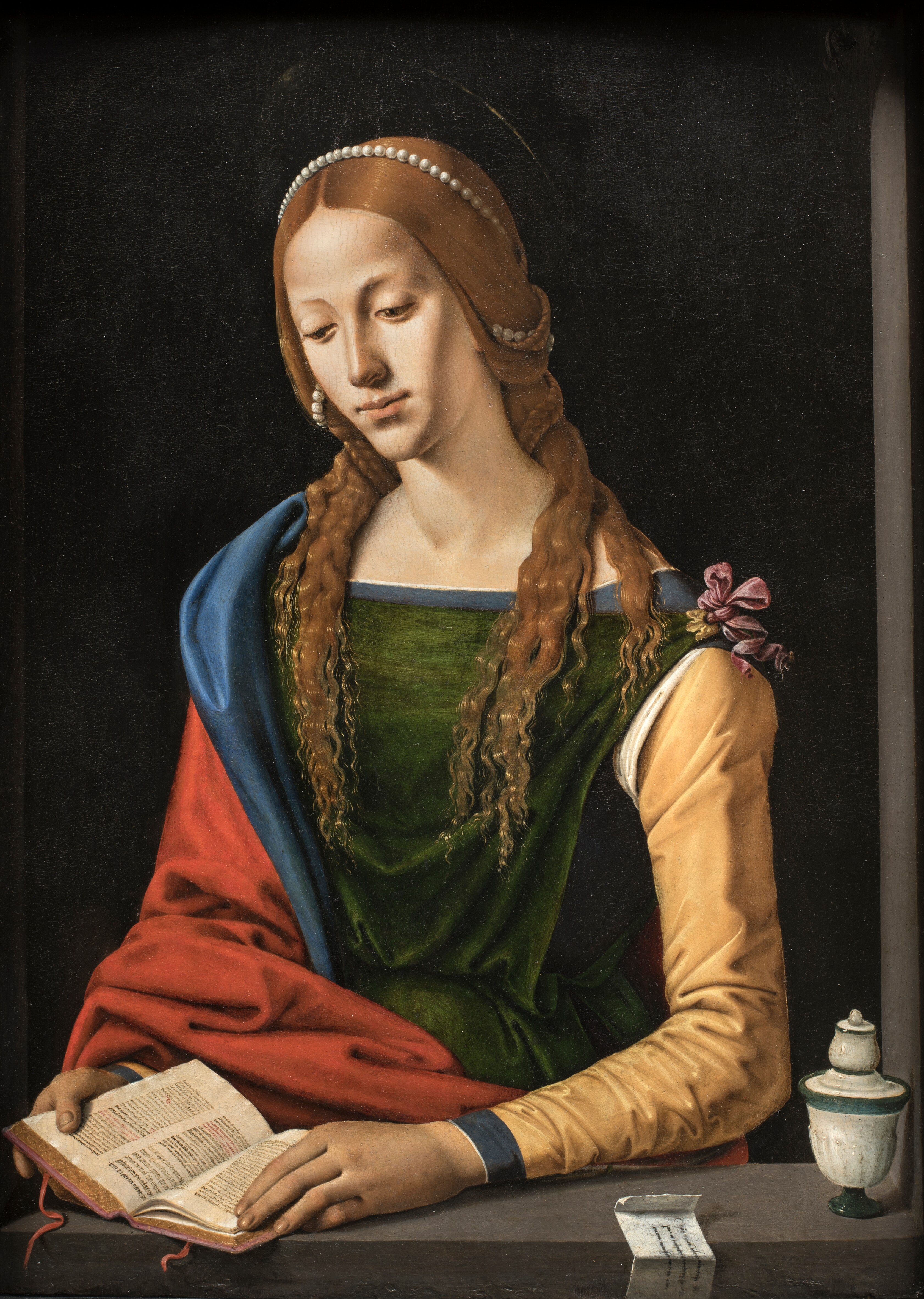 Piero di Cosimo (Firenze 1462 - 1521) Maddalena tempera su tavola, 72,5x76 Gallerie Nazionali di Arte Antica 