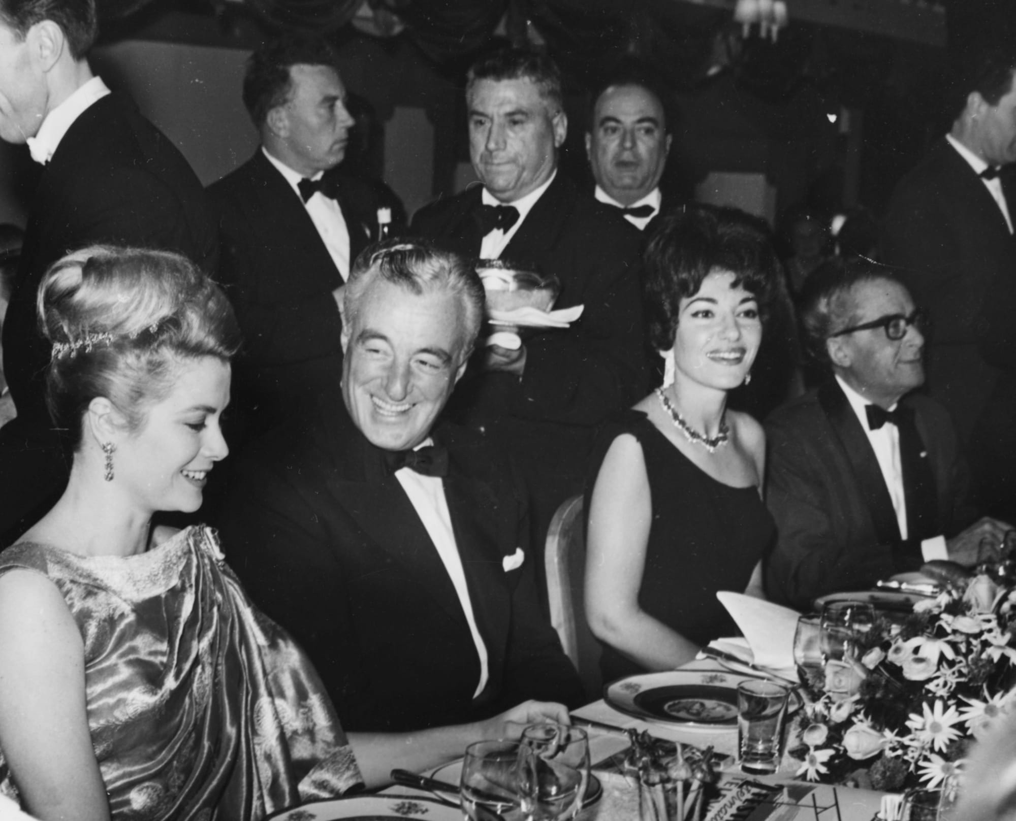 Grace Kelly, Vittorio De Sica e Maria Callas 