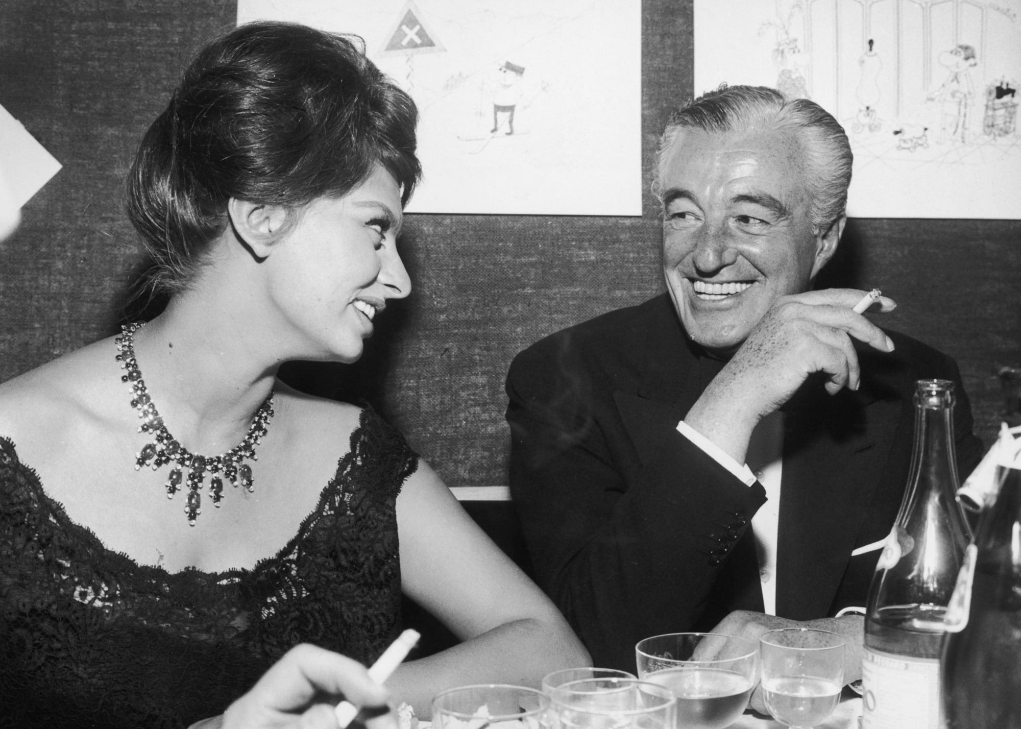 Sophia Loren e Vittorio De Sica 1960