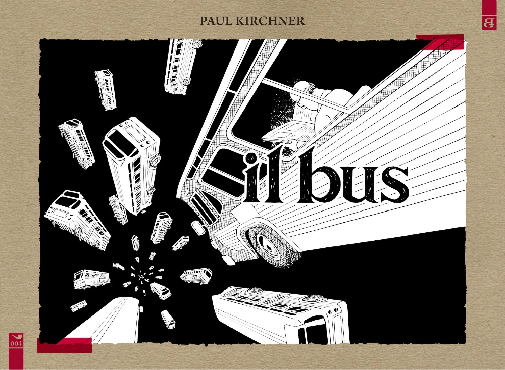 "IL BUS" di Paul Kirchner, pubblicato da Barta Edizioni. Il Bus di Paul Kirchner, è una raccolta di strip a fumetti pubblicate per la prima volta negli Stati Uniti tra il 1979 e il 1985. Barta Edizioni traduce e pubblica per la prima volta in Italia la raccolta completa di questi piccoli episodi surreali che vedono protagonisti un uomo e un autobus, in cui a partire da una prima vignetta in cui tutto sembra al proprio posto, mano mano che si prosegue la lettura fino alla fine di ogni tavola la realtà viene stravolta, il mondo si capovolge, il freddo realismo metropolitano lascia spazio all`immaginazione e a rappresentazioni sempre più visionarie e assurde, senza alcun limite alle infinite possibilità del fumetto di rappresentare l`impossibile: una versione a fumetti, surreale e totalmente spiazzante, degli Esercizi di stile di Raymond Queneau. Per gentile concessione di Barta Edizioni pubblichiamo alcune tavole da Il Bus di Paul Kirchner.