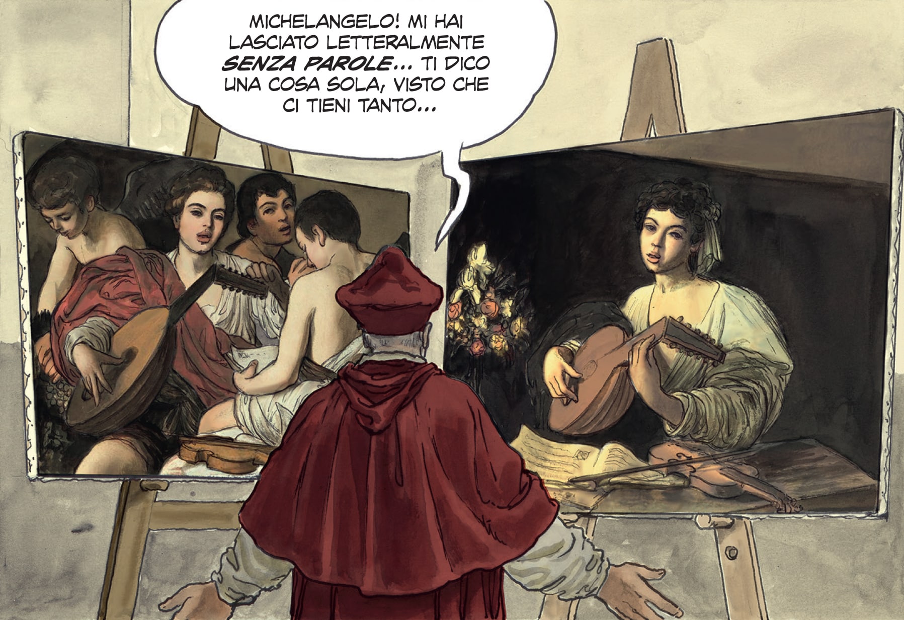 "Caravaggio - La tavolozza e la spada" di Milo Manara