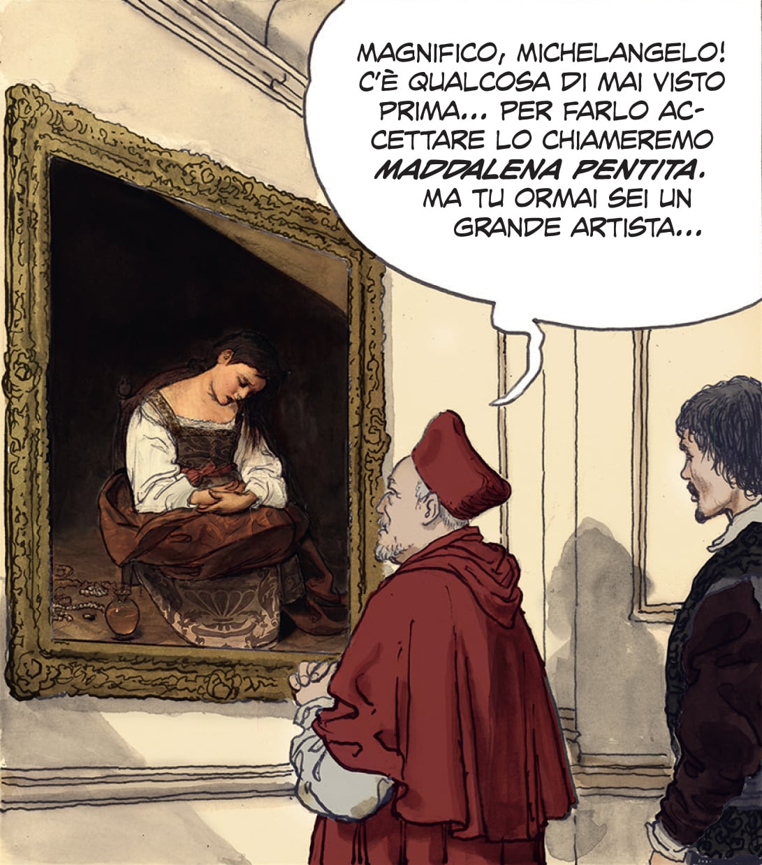 "Caravaggio - La tavolozza e la spada" di Milo Manara