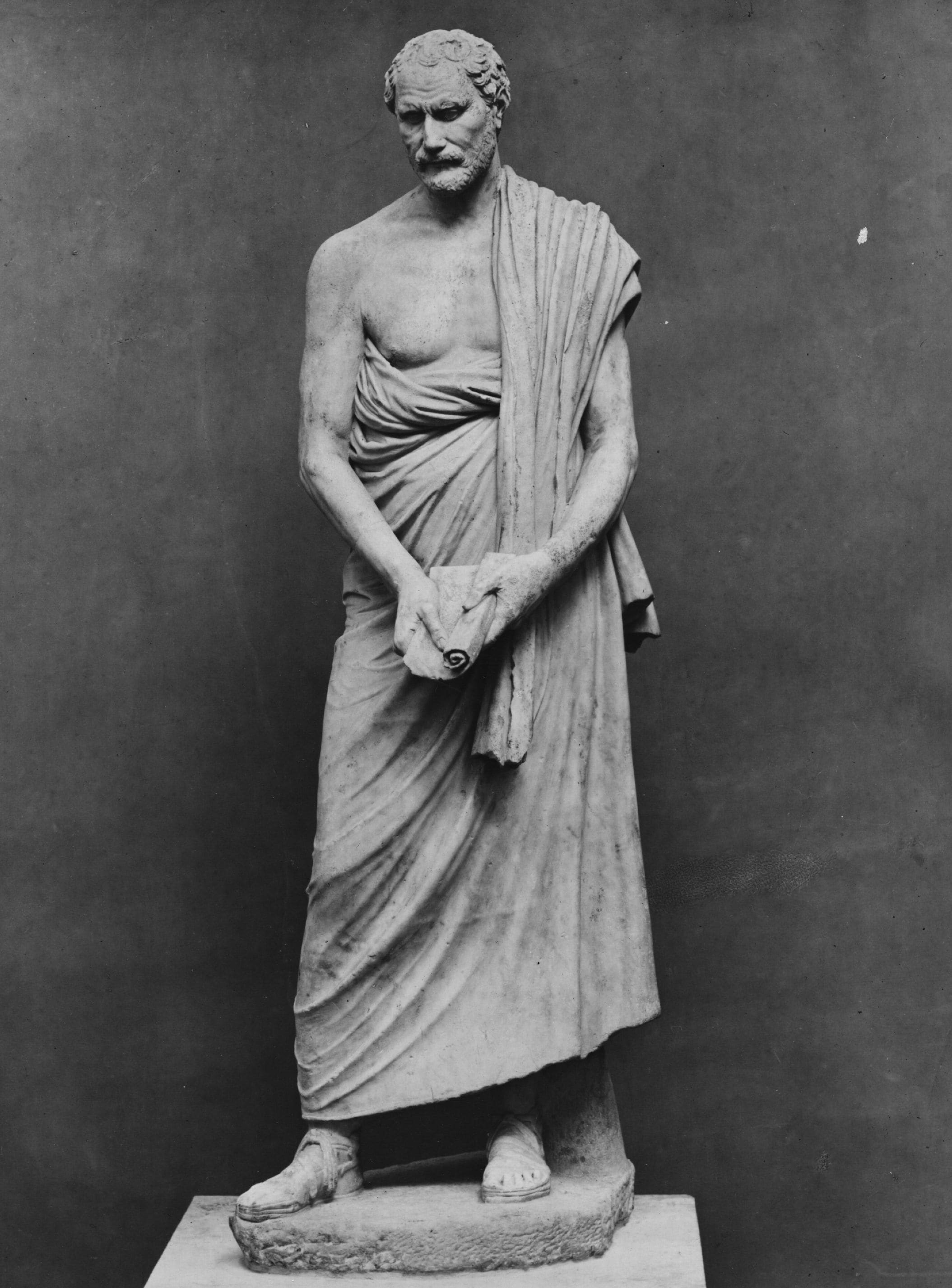 Demostene. Statua