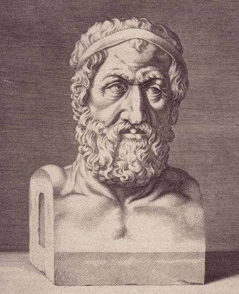 Zenone di Elea. Immagine di Diogenis Laertii De Vitis. 1627