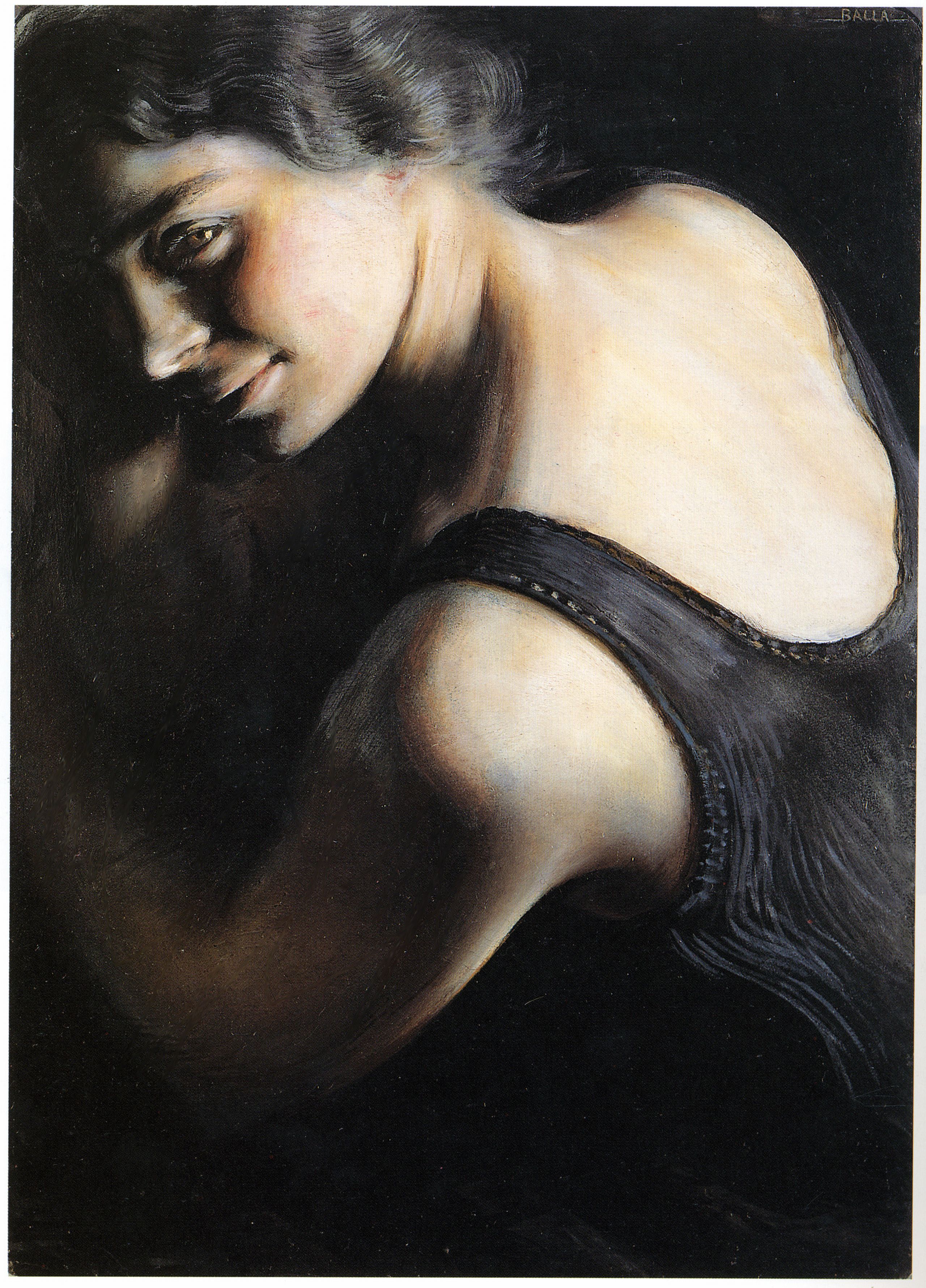 Giacomo Balla. Il dubbio, 1907-1908. Olio su carta