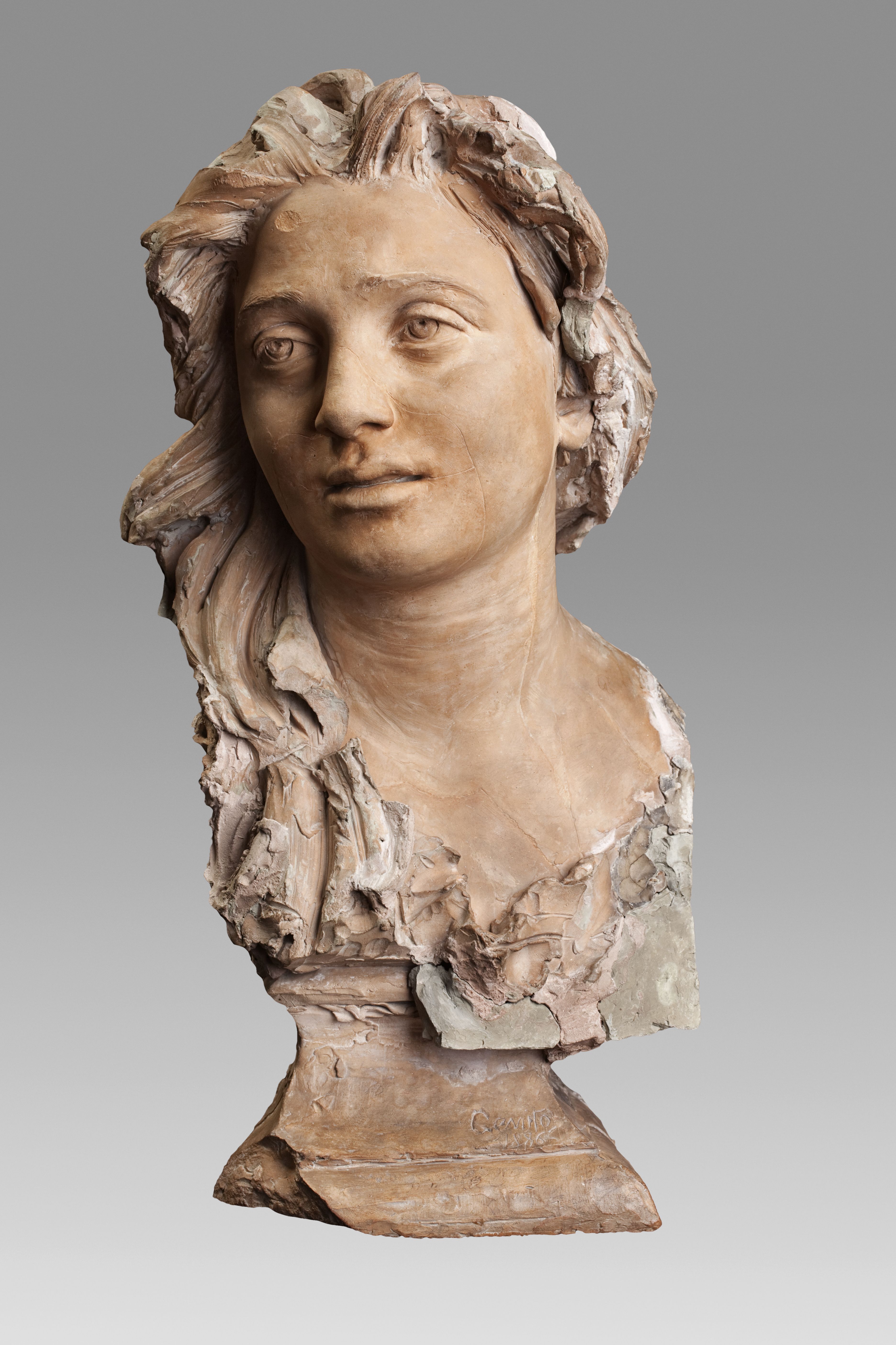 Vincenzo Gemito. Ritratto di Anna Gemito, 1886. Terracotta, creta