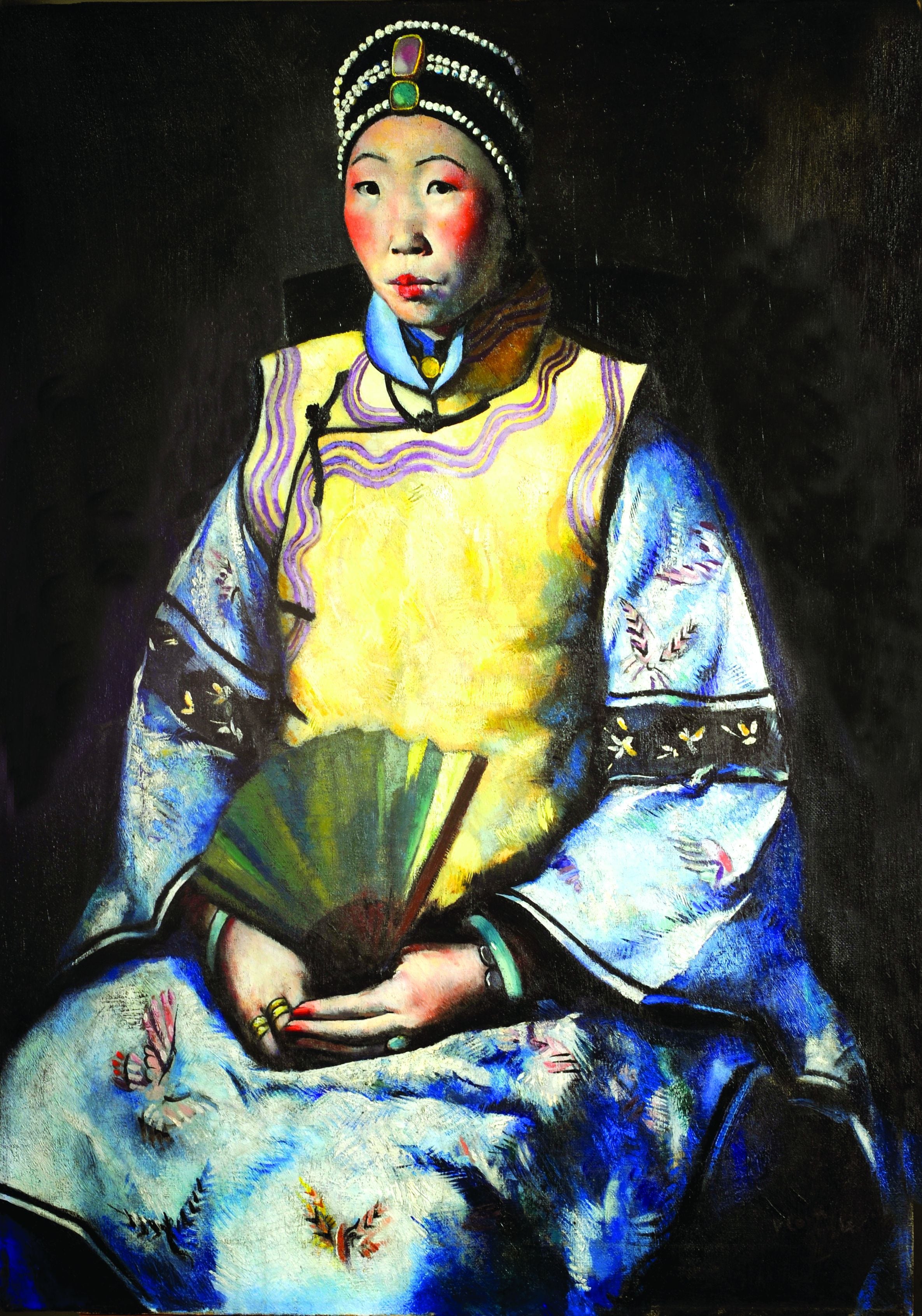Primo Conti. Siao Tai Tai /La cinese / Liao Tai Tai, 1924. Olio su tela
