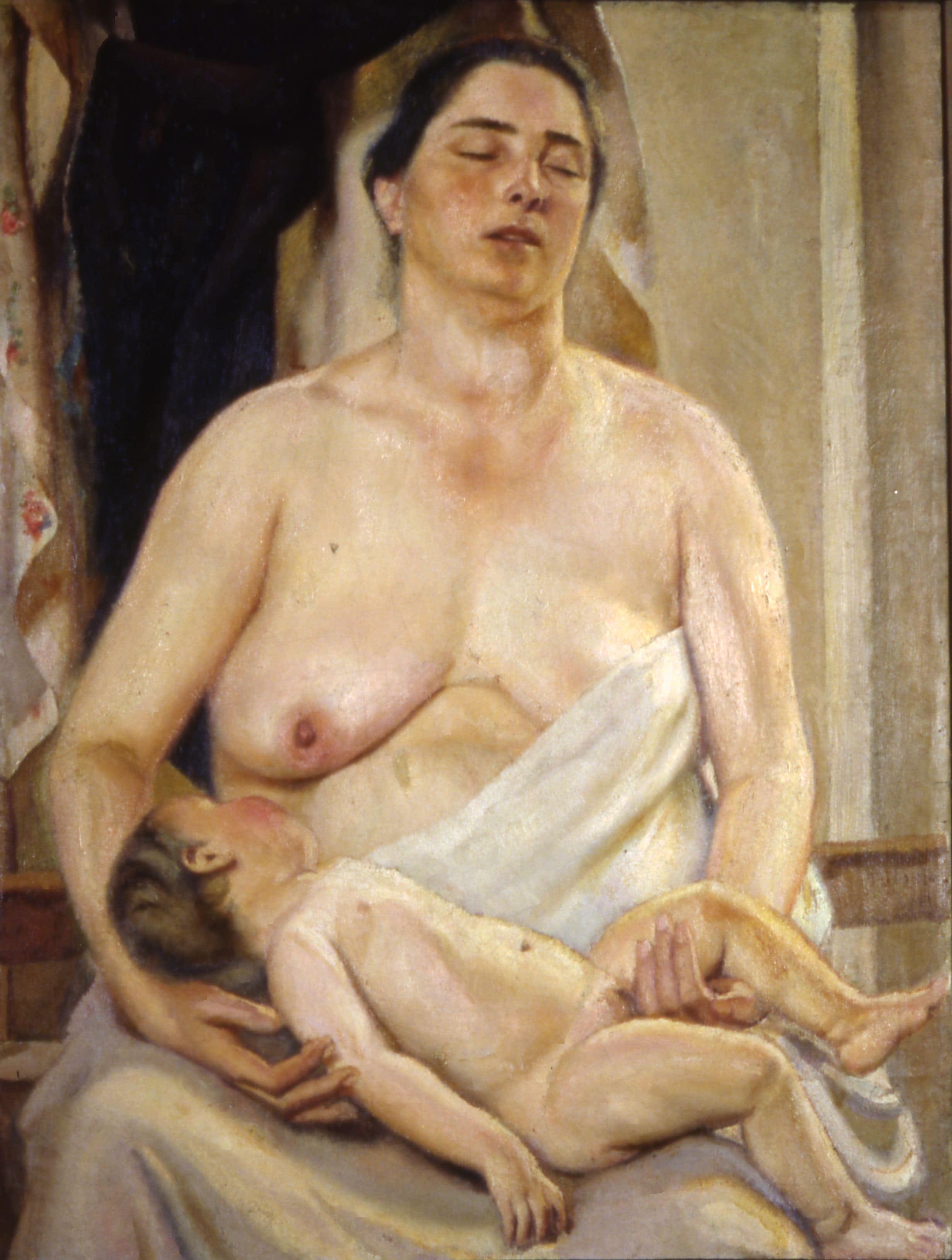 Luigi Trifoglio. Maternità, 1921. Olio su tela