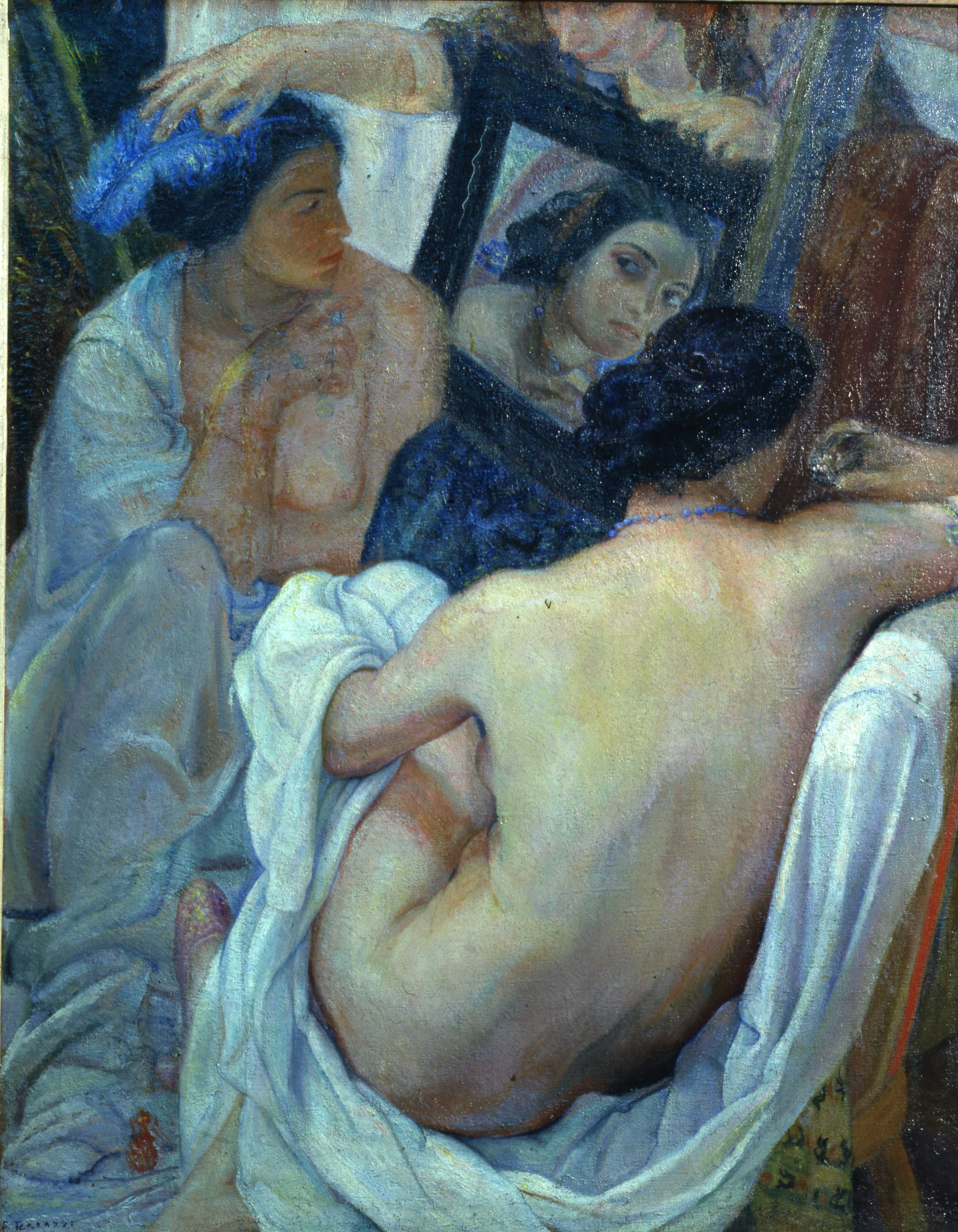 Ferruccio Ferrazzi. Frammento di composizione, 1920-1921. Olio su tela