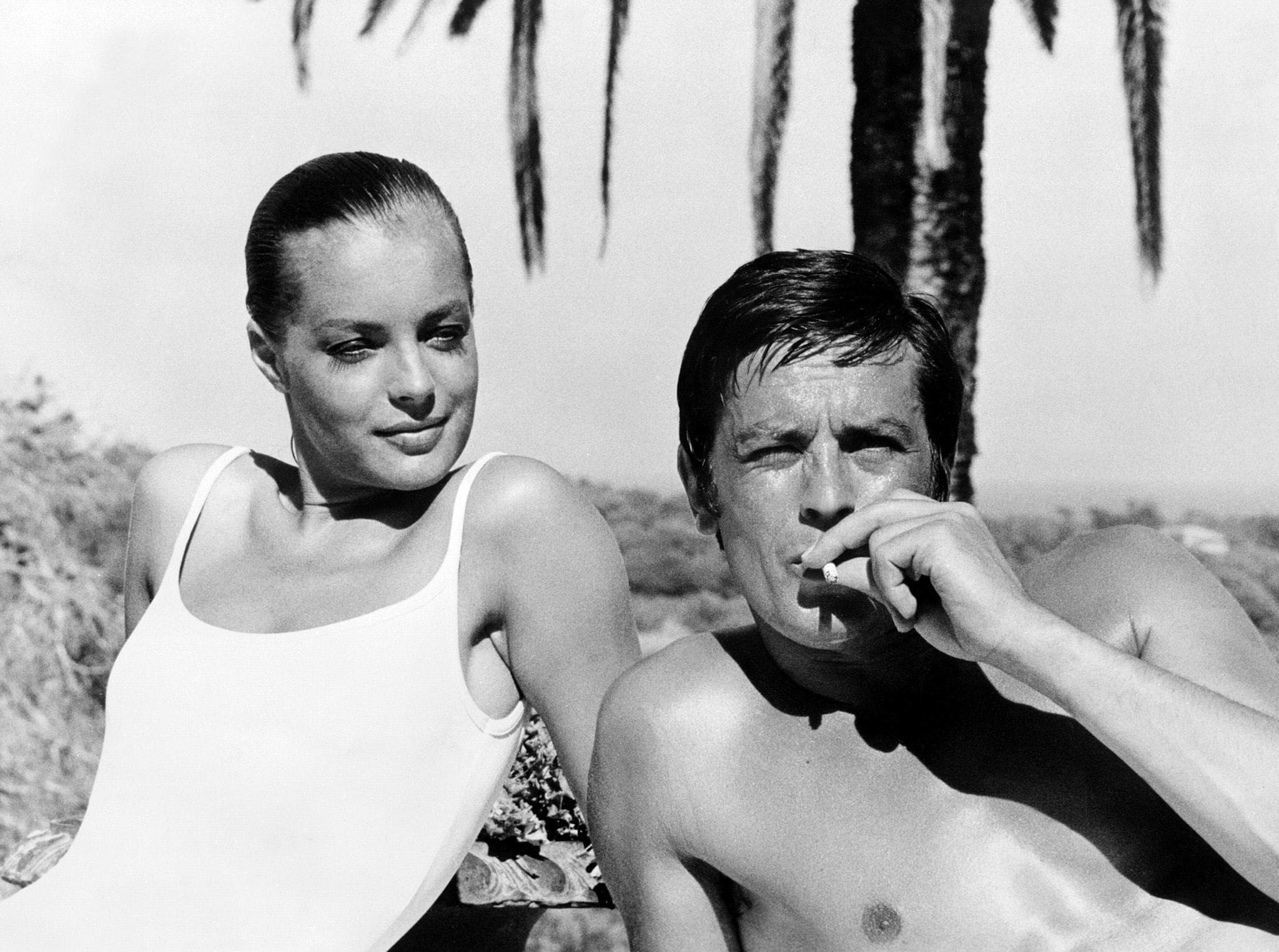 Alain Delon e Romy Schneider nel film La Piscine del 1968
