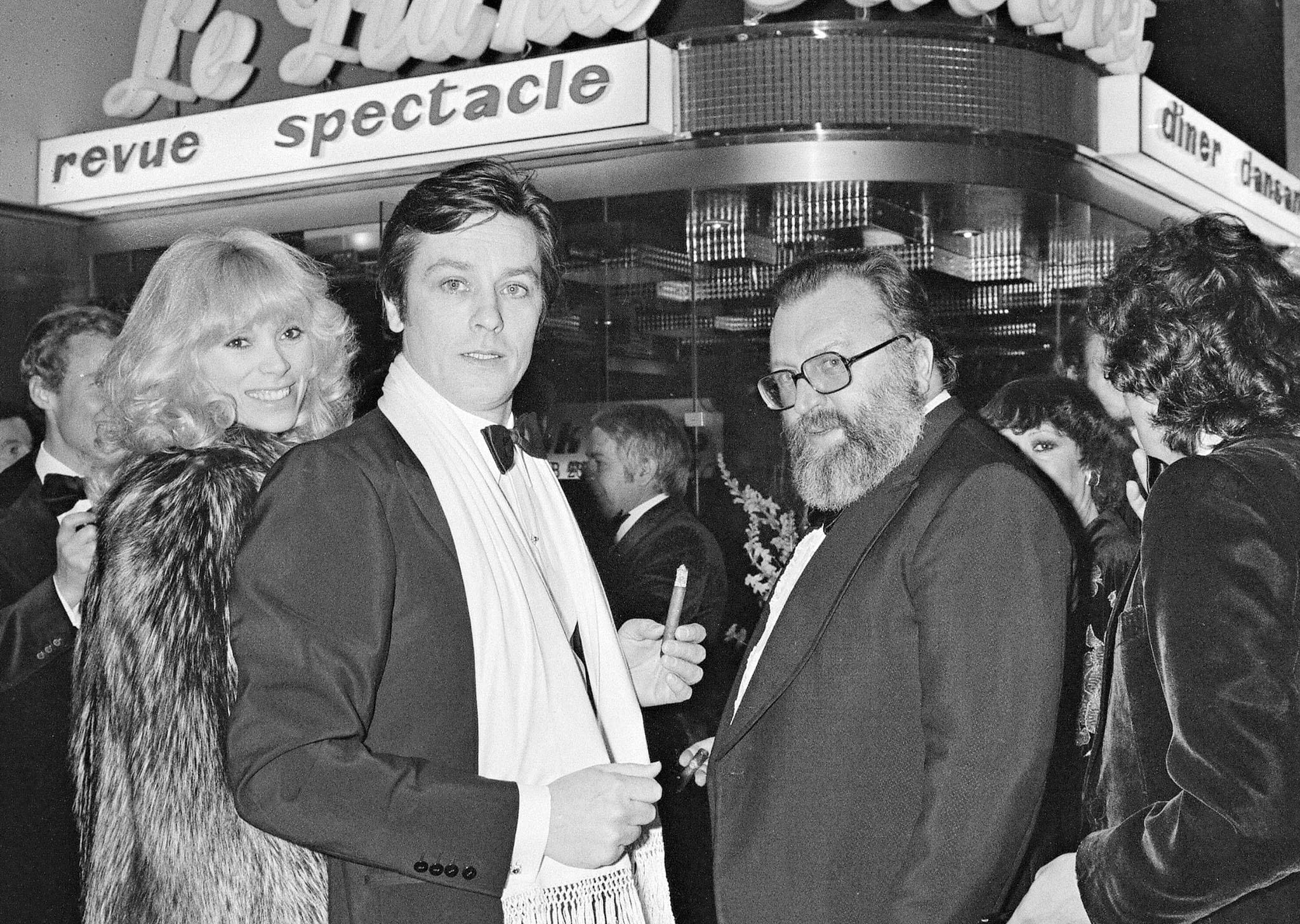 Con Sergio Leone e Mireille Darc nel 1977