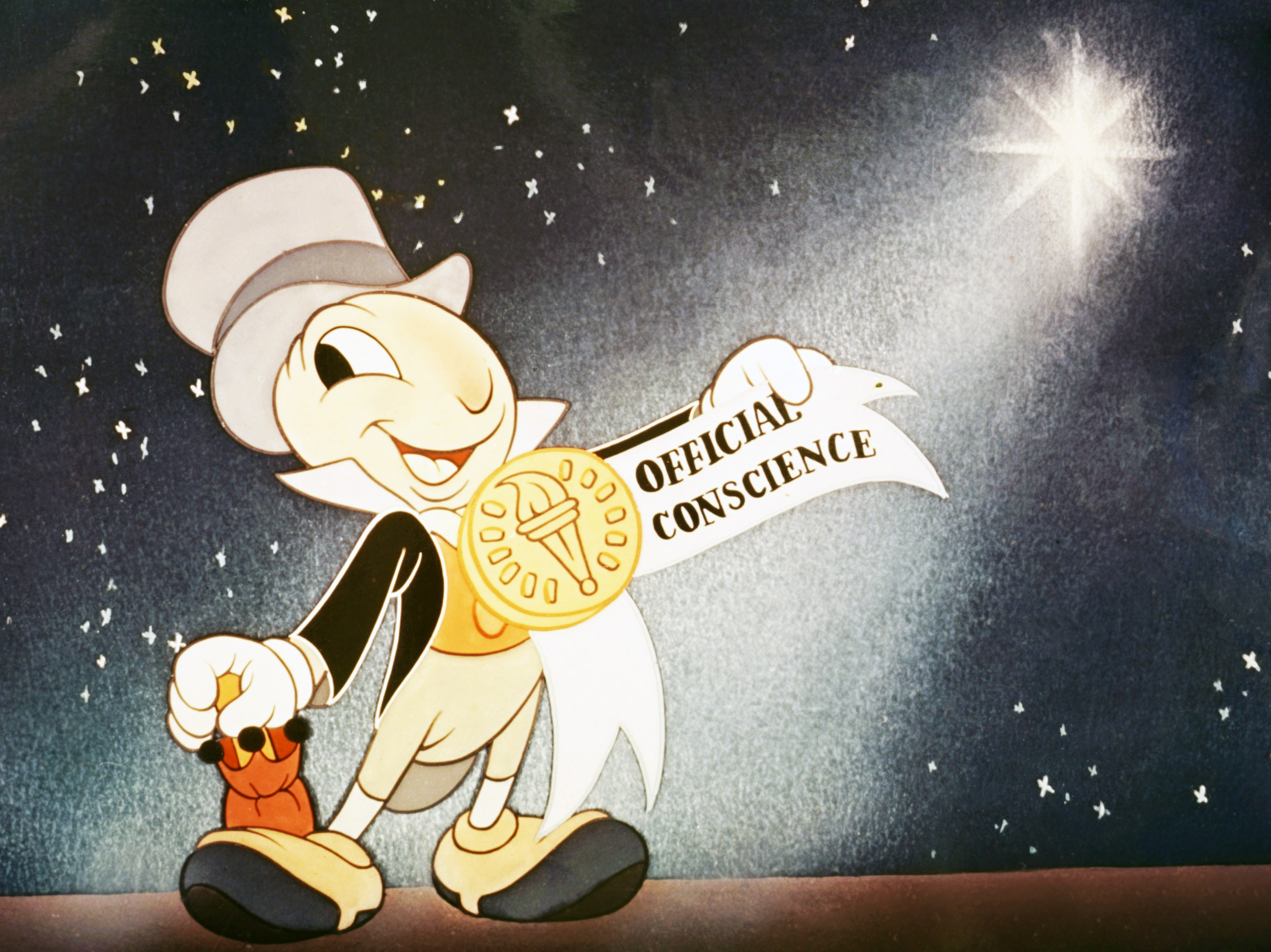 Il Grillo Parlante , "coscienza ufficiale" di Pinocchio Disney 1940