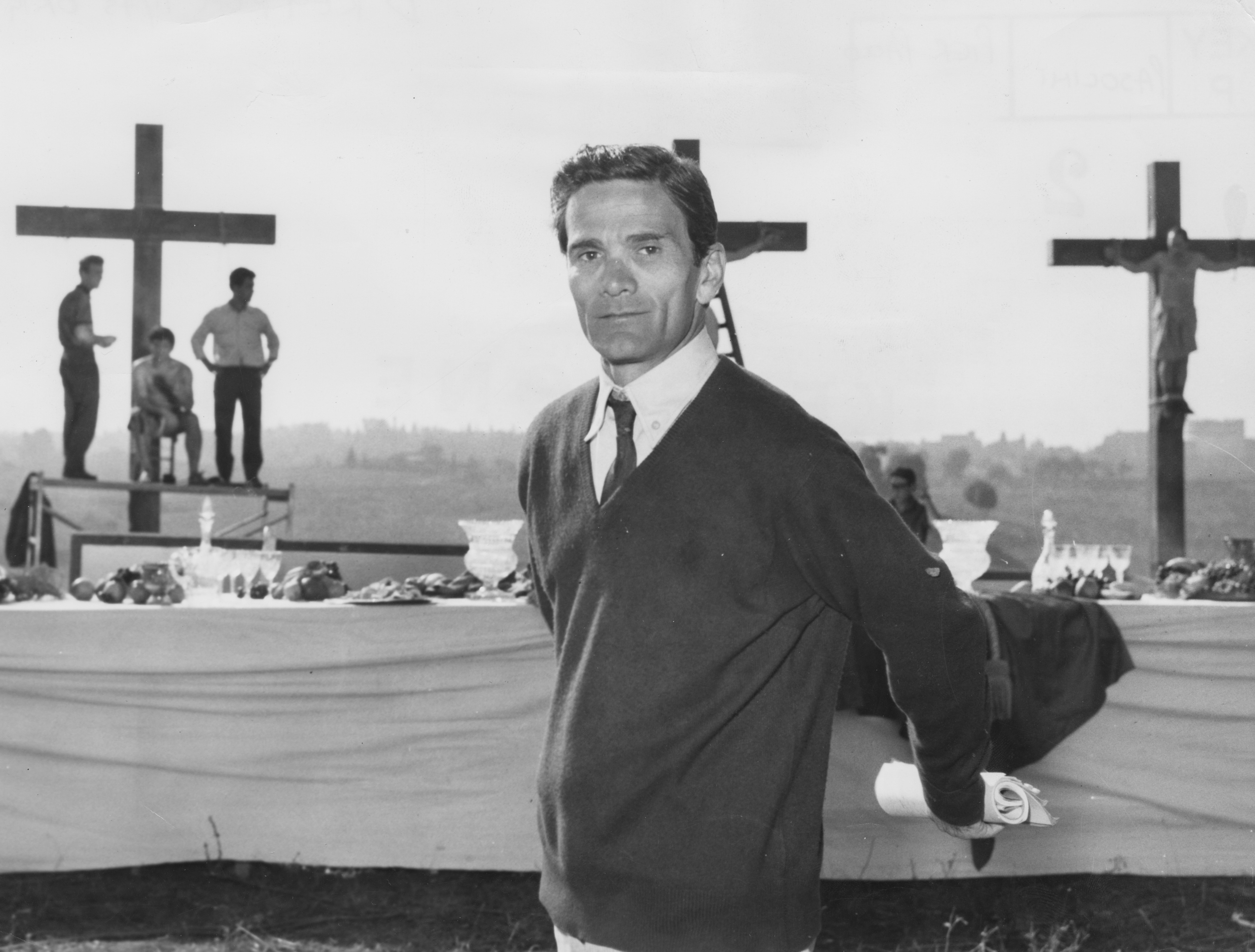 Sempre Paolini sul set del suo Vangelo, 1964