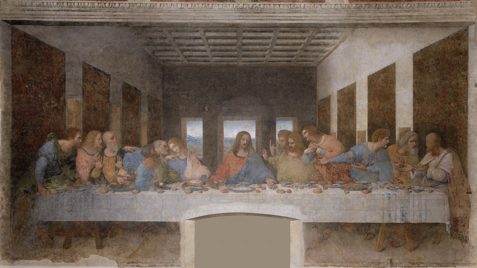 "Ultima Cena" noto anche come "Cenacolo" è un dipinto parietale ottenuto con una tecnica mista a secco su intonaco (460×880 cm), databile al 1495-1498 e conservato nell'ex-refettorio rinascimentale del convento adiacente al santuario di Santa Maria delle Grazie a Milano.