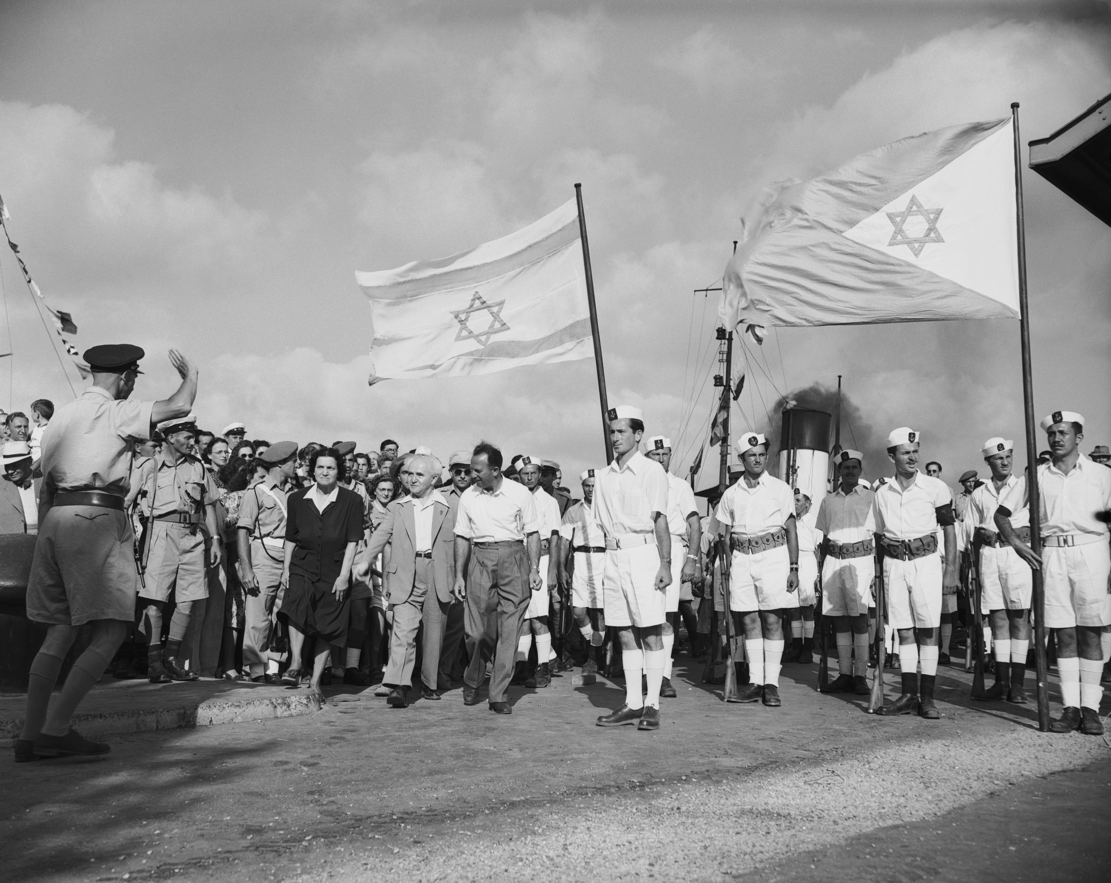 Ben Gurion saluta gli inglesi