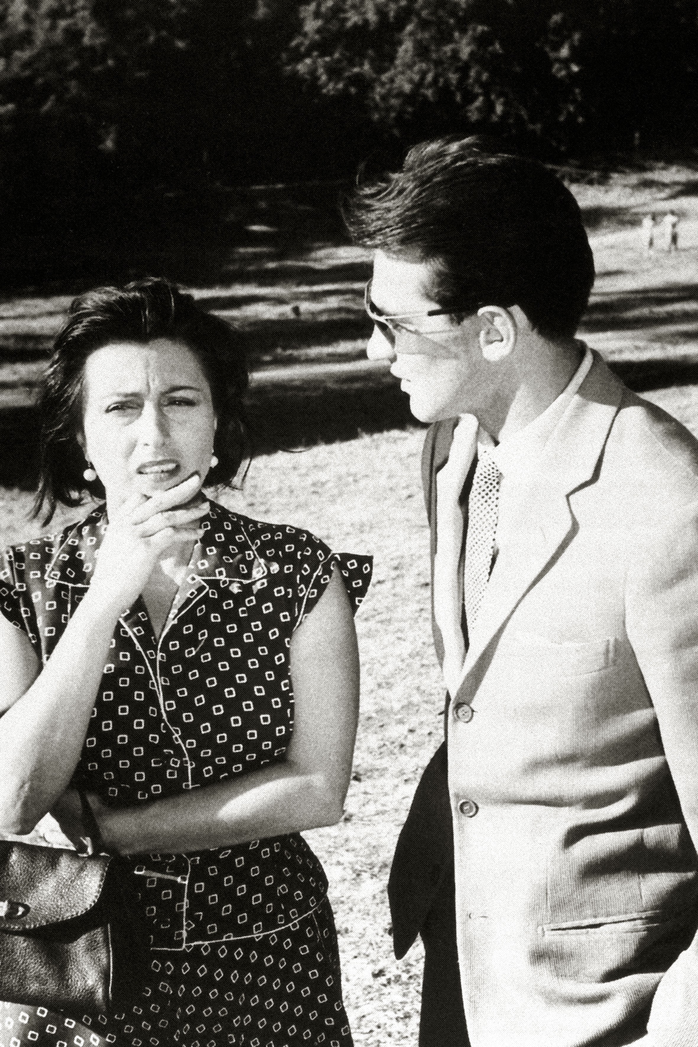 Con Walter Chiari sul set di Bellissima 1951