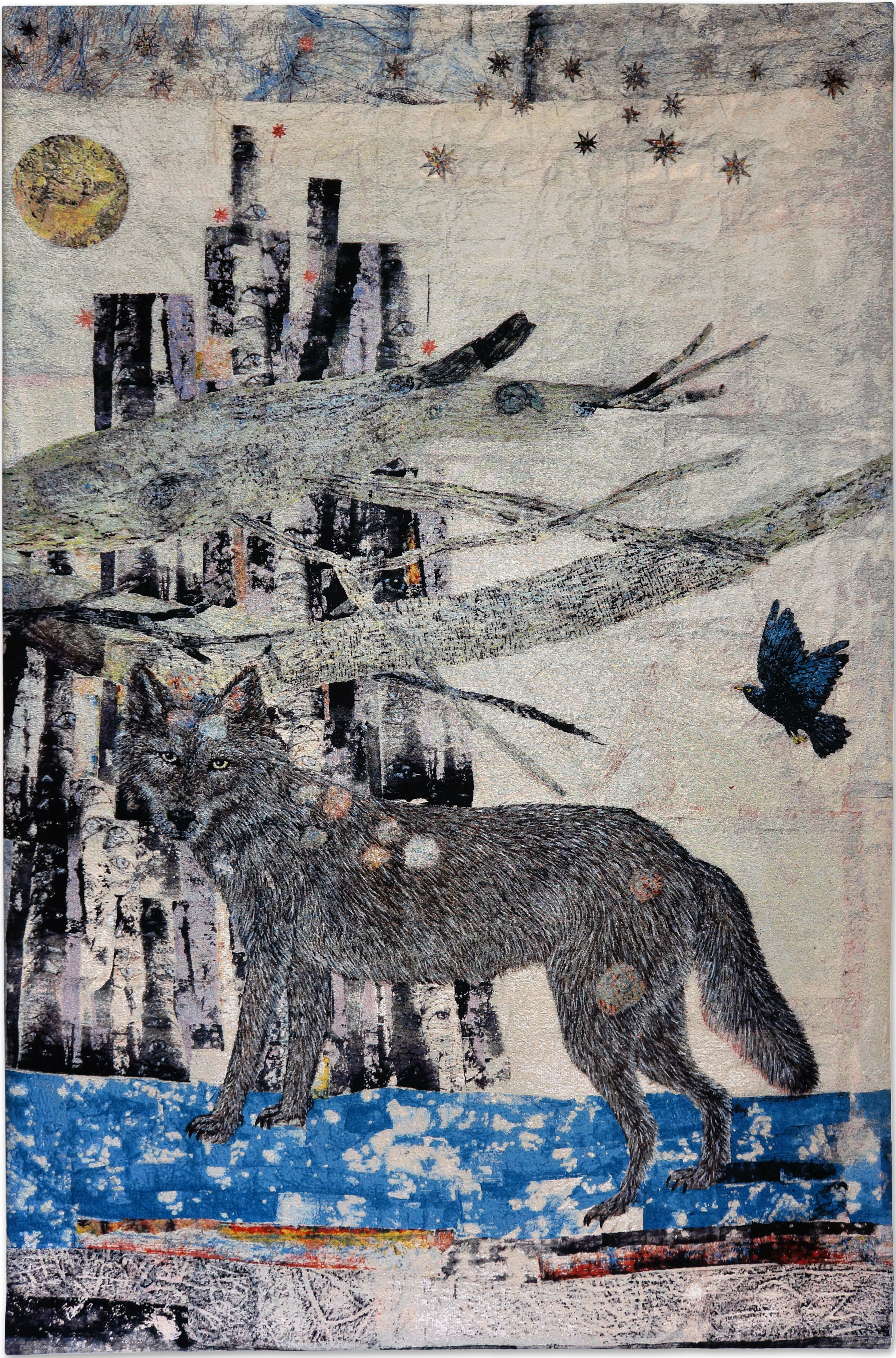 Cathedral (Wolf), 2012. Arazzo in cotone jacquard. Roma, collezione Giulio di Gropello. Per gentile concessione di Galleria Continua, San Gimignano - Beijing – Les Moulins – Habana