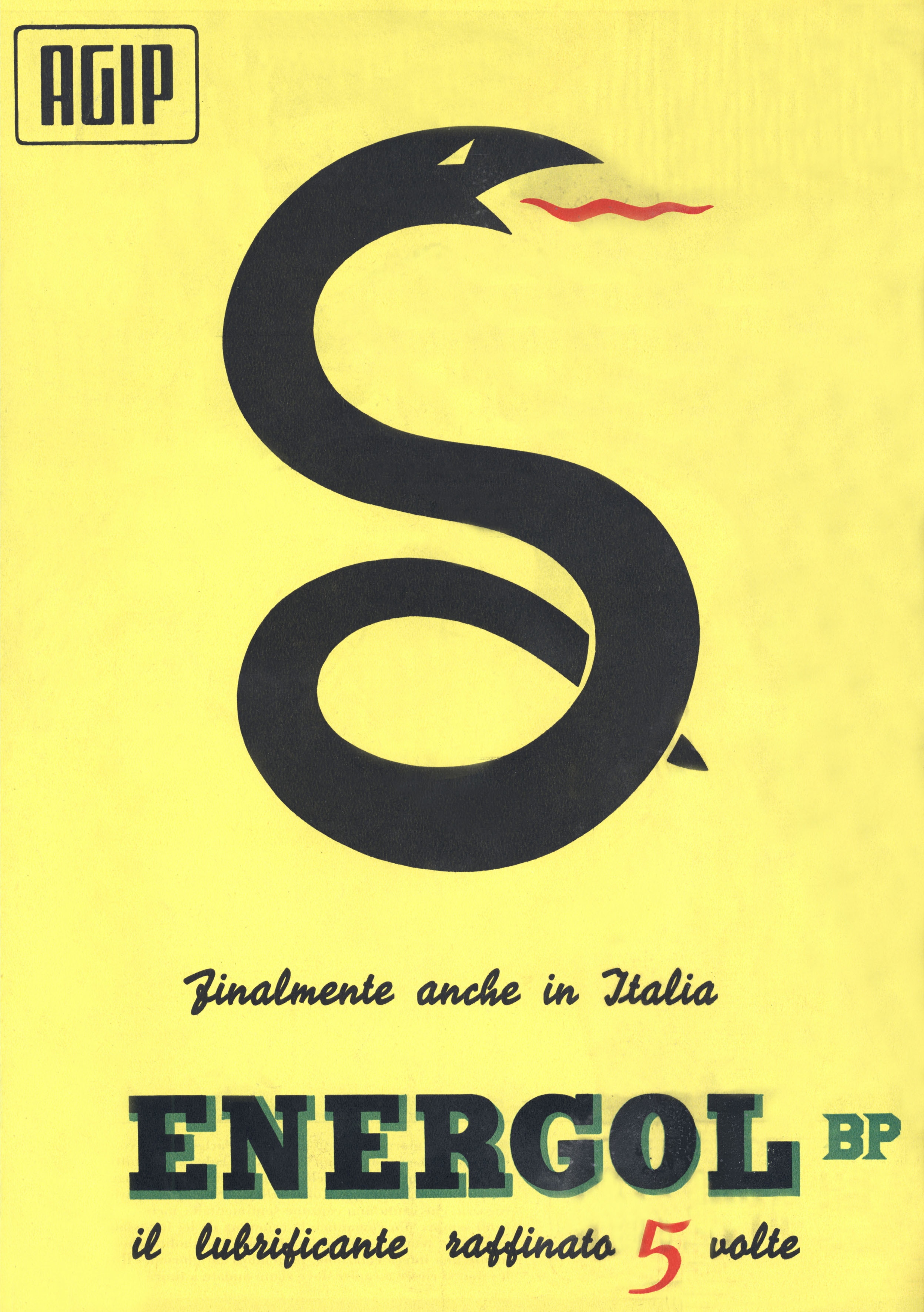 Manifesto pubblicitario dell’Agip, 1958
