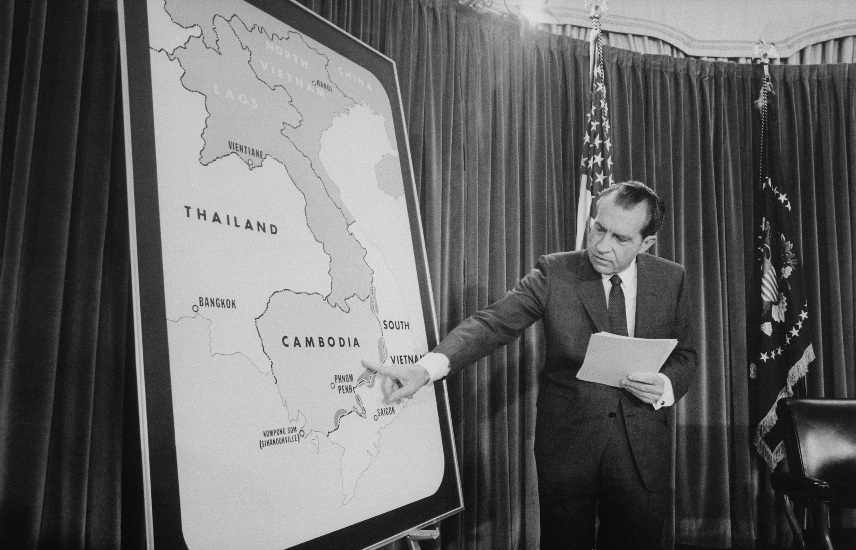 Nixon annuncia l’invasione della Cambogia, il 20 maggio 1970